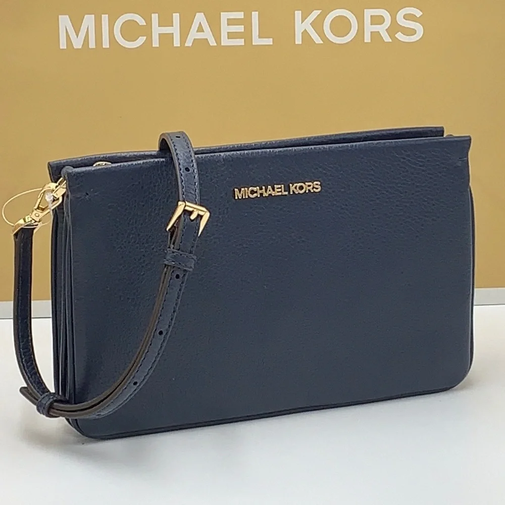 MICHAEL KORS LARGE TRIPLE XBODY BAG BLACK COLOR